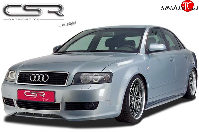 4 399 р. Накладка CSR на передний бампер Audi A4 B6 седан (2000-2006)  с доставкой в г. Горно‑Алтайск