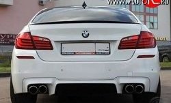 5 999 р. Лип спойлер М-Perfomance  BMW 3 серия  F30 - 5 серия  F10 (Черный матовый)  с доставкой в г. Горно‑Алтайск. Увеличить фотографию 3