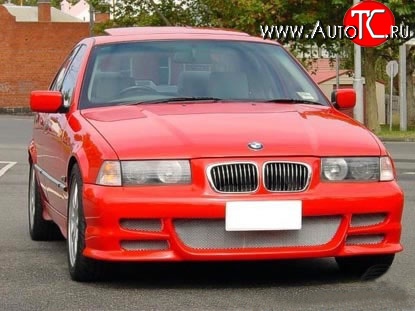 8 149 р. Передний бампер Seidl V2 BMW 3 серия E36 седан (1990-2000) (Неокрашенный)  с доставкой в г. Горно‑Алтайск