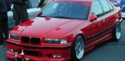 849 р. Реснички на фары Sport BMW 3 серия E36 седан (1990-2000) (Неокрашенные)  с доставкой в г. Горно‑Алтайск. Увеличить фотографию 2