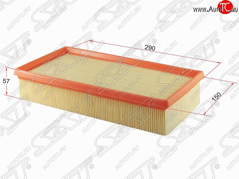 329 р. Фильтр воздушный двигателя SAT (290х150х57 mm)  BMW 7 серия  E38 - X5  E53  с доставкой в г. Горно‑Алтайск