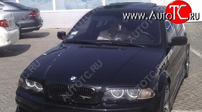 1 649 р. Реснички на фары M3-Style BMW 3 серия E46 седан дорестайлинг (1998-2001) (Неокрашенные)  с доставкой в г. Горно‑Алтайск