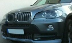 8 999 р. Накладка на передний бампер CT BMW X5 E53 дорестайлинг (1999-2003) (Неокрашенная)  с доставкой в г. Горно‑Алтайск. Увеличить фотографию 2