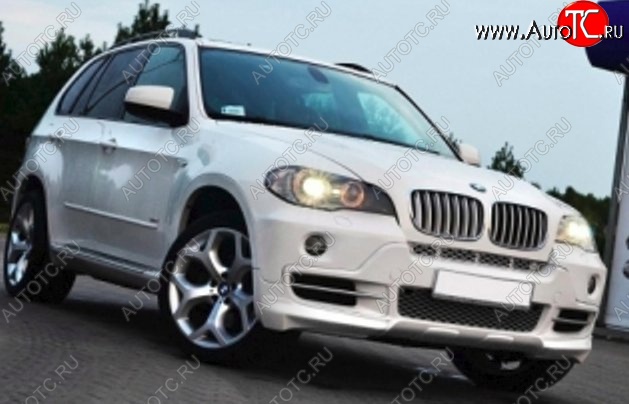 8 999 р. Накладка на передний бампер CT BMW X5 E53 дорестайлинг (1999-2003) (Неокрашенная)  с доставкой в г. Горно‑Алтайск