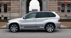 13 999 р. Пороги накладки с расширителями арок Aero BMW X5 E53 дорестайлинг (1999-2003)  с доставкой в г. Горно‑Алтайск. Увеличить фотографию 3