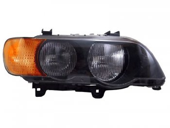 Правая фара SAT (желтый поворот) BMW X5  E53 (1999-2003) дорестайлинг