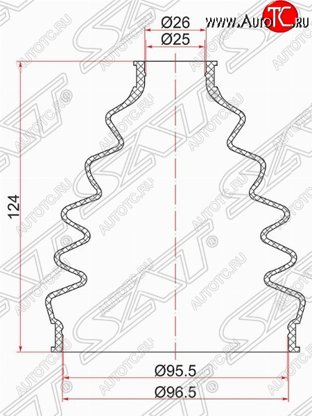 429 р. Пыльник ШРУСа SAT (наружный)  BMW X5 (E53), Nissan Liberty, Skoda Octavia (A7), Volkswagen Passat (B8,  B8.5)  с доставкой в г. Горно‑Алтайск