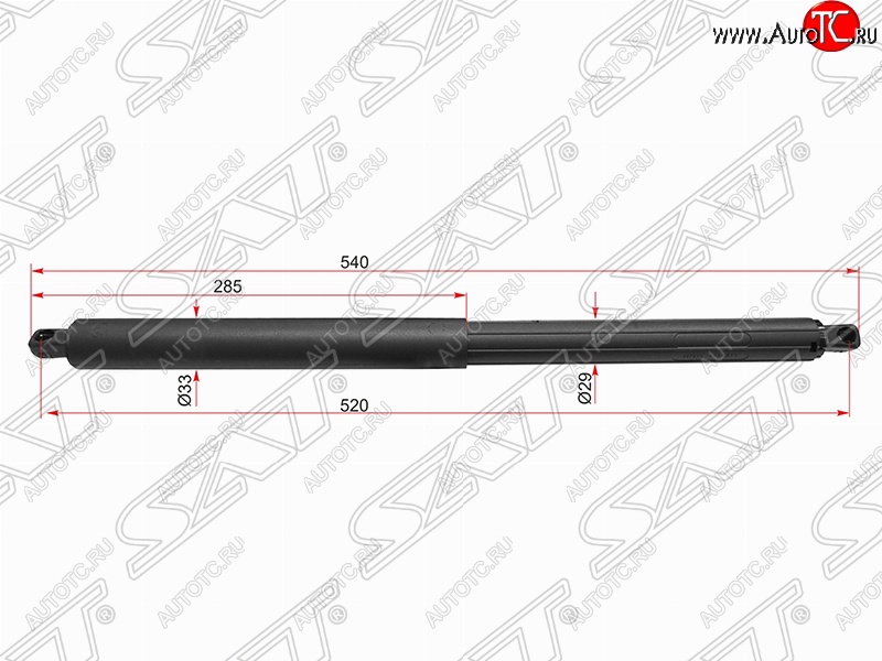 6 349 р. Упор крышки багажника SAT (газовый)  BMW X5  E70 (2006-2013) дорестайлинг, рестайлинг  с доставкой в г. Горно‑Алтайск