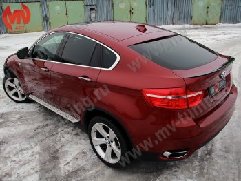 4 649 р. Лип спойлер Tuning-Sport BMW X6 E71 дорестайлинг (2008-2012) (Неокрашенный)  с доставкой в г. Горно‑Алтайск. Увеличить фотографию 2