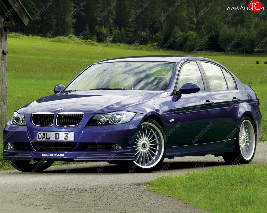 16 599 р. Накладка на передний бампер Alpina BMW 3 серия E90 седан дорестайлинг (2004-2008)  с доставкой в г. Горно‑Алтайск