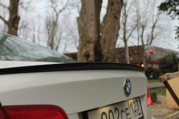 2 799 р. Лип спойлер  3 серия E92 (04-11) АВТОКРАТ  BMW 3 серия  E90 (2004-2008) седан дорестайлинг (Неокрашенный)  с доставкой в г. Горно‑Алтайск. Увеличить фотографию 3