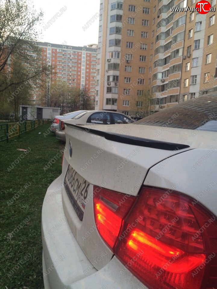 3 399 р. Лип спойлер  3 серия E90 (04-11) АВТОКРАТ  BMW 3 серия  E90 (2004-2008) седан дорестайлинг (Неокрашенный)  с доставкой в г. Горно‑Алтайск