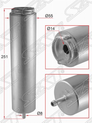 Топливный фильтр SAT BMW X6 E71 дорестайлинг (2008-2012)