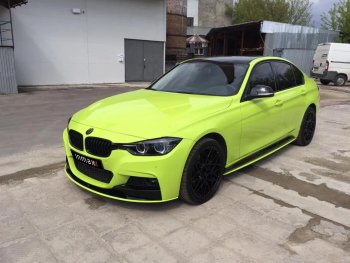 7 999 р. Накладки на пластиковые пороги INMAX M-Perfomance  BMW 3 серия  F30 (2012-2018) седан дорестайлинг, седан рестайлинг (черный матовый)  с доставкой в г. Горно‑Алтайск. Увеличить фотографию 5
