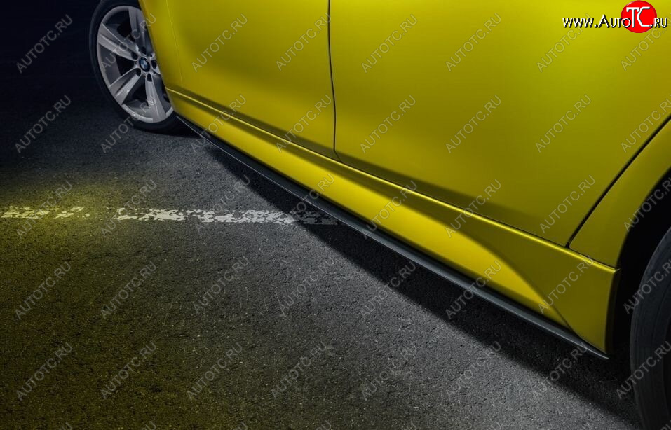 7 999 р. Накладки на пластиковые пороги INMAX M-Perfomance  BMW 3 серия  F30 (2012-2018) седан дорестайлинг, седан рестайлинг (черный матовый)  с доставкой в г. Горно‑Алтайск