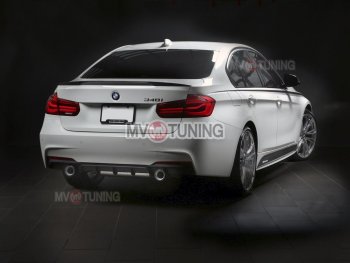 7 999 р. Накладки на пластиковые пороги M-Perfomance  BMW 3 серия  F30 (2012-2018) седан дорестайлинг, седан рестайлинг (черный матовый)  с доставкой в г. Горно‑Алтайск. Увеличить фотографию 7