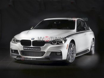 7 999 р. Накладки на пластиковые пороги M-Perfomance  BMW 3 серия  F30 (2012-2018) седан дорестайлинг, седан рестайлинг (черный матовый)  с доставкой в г. Горно‑Алтайск. Увеличить фотографию 8