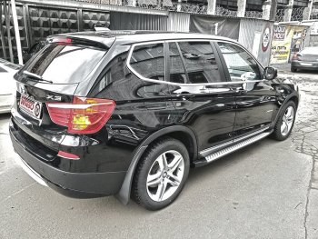 13 549 р. Подножки боковые WINBO OE Style BMW X3 F25 рестайлинг (2014-2017)  с доставкой в г. Горно‑Алтайск. Увеличить фотографию 3