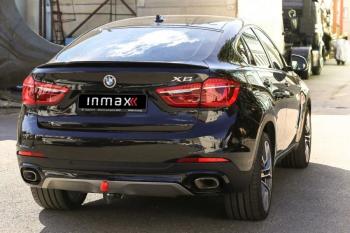 9 499 р. Лип спойлер M-Performance  BMW X6  F16 (2014-2020) (цвет: черный глянец)  с доставкой в г. Горно‑Алтайск. Увеличить фотографию 3