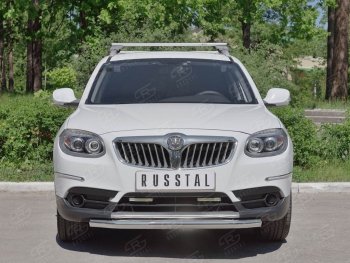 15 299 р. Одинарная защита переднего бампера из трубы d63 мм SLITKOFF Brilliance V5 (2012-2018)  с доставкой в г. Горно‑Алтайск. Увеличить фотографию 3