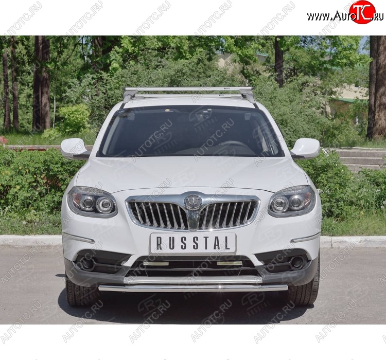 12 999 р. Одинарная защита переднего бампера из трубы d42 мм SLITKOFF  Brilliance V5 (2012-2018)  с доставкой в г. Горно‑Алтайск