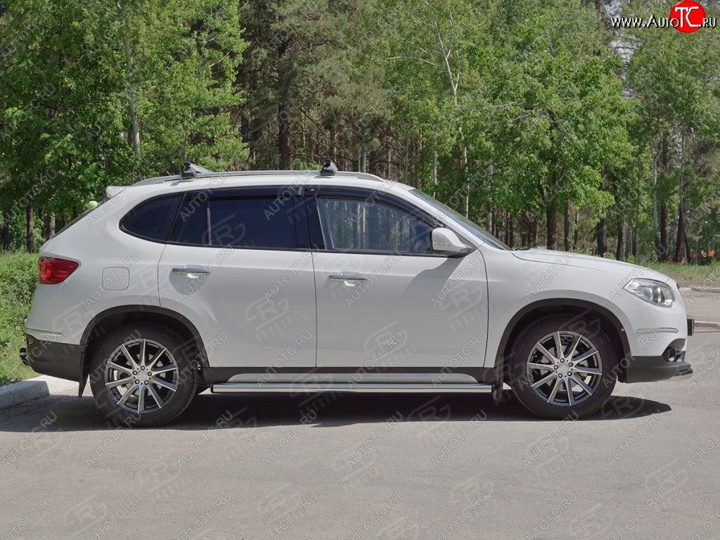 20 849 р. Защита порогов из круглой трубы d63 мм SLITKOFF v2 Brilliance V5 (2012-2018)  с доставкой в г. Горно‑Алтайск