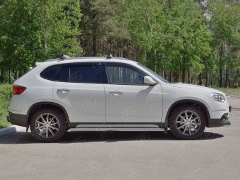 21 999 р. Защита порогов из круглой трубы d63 мм SLITKOFF v3 Brilliance V5 (2012-2018)  с доставкой в г. Горно‑Алтайск. Увеличить фотографию 3