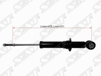 Амортизатор задний SAT (LH=RH) Toyota Allion T260 седан дорестайлинг (2007-2010)