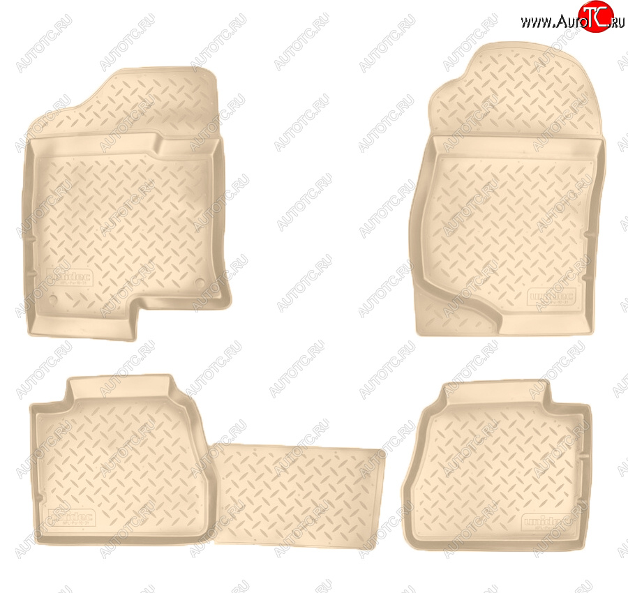 3 799 р. Коврики салона Norplast Unidec  Cadillac Escalade  GMT926 джип 5 дв. (2006-2014), Chevrolet Tahoe  GMT900 (2006-2013) (Цвет: бежевый)  с доставкой в г. Горно‑Алтайск