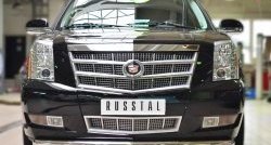 17 799 р. Одинарная защита переднего бампера диаметром 76 мм SLITKOFF Cadillac Escalade GMT926 джип 5 дв. короткая база (2006-2014)  с доставкой в г. Горно‑Алтайск. Увеличить фотографию 2