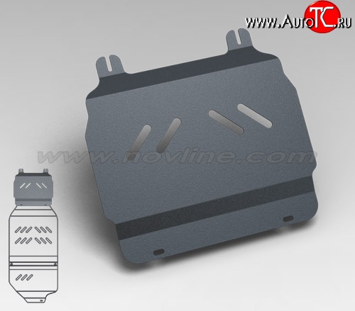 2 569 р. Защита картера двигателя Novline (5.3/6.0/6.2, АКПП, 3 мм) Chevrolet Tahoe GMT900 5 дв. (2006-2013)  с доставкой в г. Горно‑Алтайск