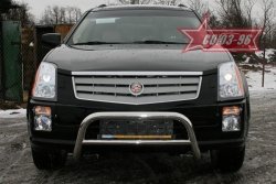 18 629 р. Решётка передняя мини d 60 низкая Cadillac SRX (2004-2009)  с доставкой в г. Горно‑Алтайск. Увеличить фотографию 2