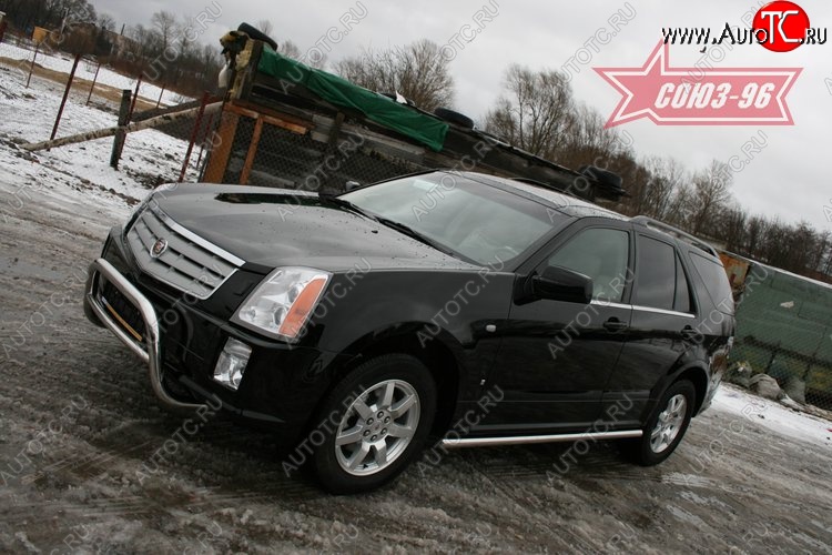 18 629 р. Решётка передняя мини d 60 низкая Cadillac SRX (2004-2009)  с доставкой в г. Горно‑Алтайск