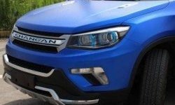 10 999 р. Накладка на передний бампер CT Changan CS75 дорестайлинг (2013-2017) (Неокрашенная)  с доставкой в г. Горно‑Алтайск. Увеличить фотографию 1