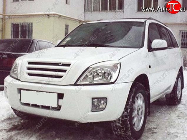 3 649 р. Решётка радиатора CT Chery Tiggo T11 дорестайлинг (2005-2013) (Неокрашенная)  с доставкой в г. Горно‑Алтайск