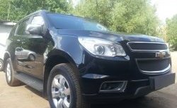 1 469 р. Сетка в решетку радиатора (верхняя) Russtal Chevrolet Trailblazer GM800 дорестайлинг (2012-2016) (черная)  с доставкой в г. Горно‑Алтайск. Увеличить фотографию 3