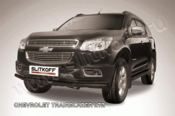 Защита переднего бампера d57 Slitkoff Chevrolet Trailblazer GM800 дорестайлинг (2012-2016)