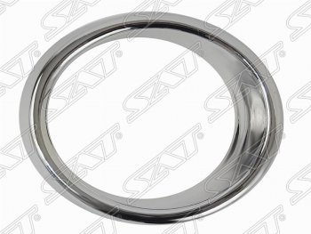 Правая рамка противотуманной фары SAT (хром) Chevrolet Aveo  T250 (2006-2011) хэтчбек 5 дв рестайлинг