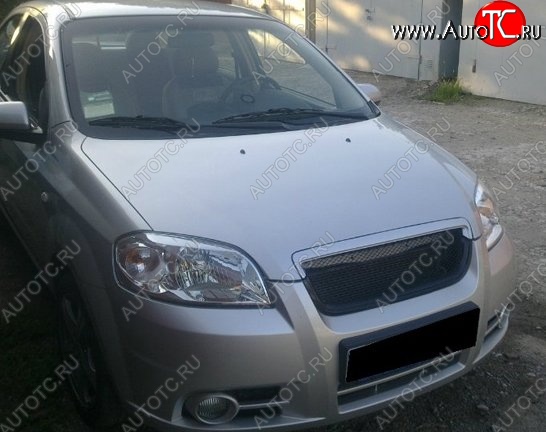 3 299 р. Решётка радиатора CT Chevrolet Aveo T250 седан рестайлинг (2006-2011) (Неокрашенная)  с доставкой в г. Горно‑Алтайск