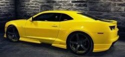 12 299 р. Клыки на задний бампер Tuning-Sport Chevrolet Camaro дорестайлинг (2008-2014) (Неокрашенная)  с доставкой в г. Горно‑Алтайск. Увеличить фотографию 1