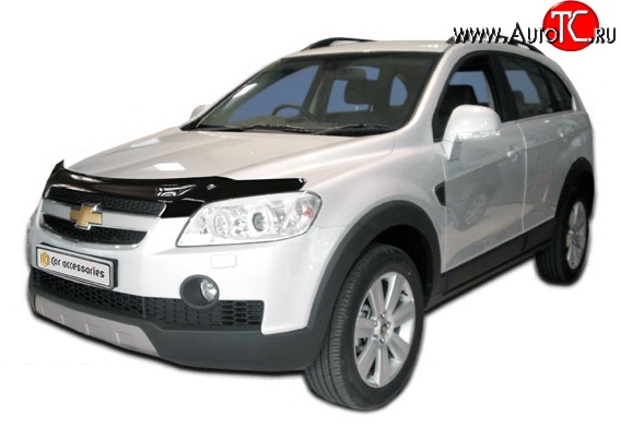 4 599 р. Дефлектор капота NovLine Chevrolet Captiva  дорестайлинг (2006-2011)  с доставкой в г. Горно‑Алтайск