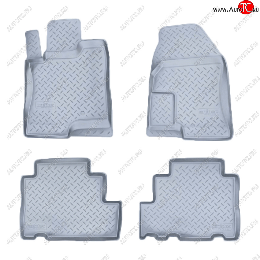 3 099 р. Коврики салона Norplast Unidec  Chevrolet Captiva (2006-2011), Opel Antara (2006-2010) (Цвет: серый)  с доставкой в г. Горно‑Алтайск