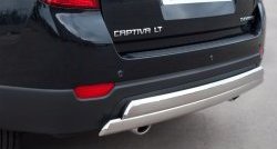 25 999 р. Защита заднего бампера (2 трубы Ø76х42 мм, нержавейка) Russtal Chevrolet Captiva 1-ый рестайлинг (2011-2013)  с доставкой в г. Горно‑Алтайск. Увеличить фотографию 2