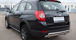 25 999 р. Защита заднего бампера (2 трубы Ø76х42 мм, нержавейка) Russtal Chevrolet Captiva 1-ый рестайлинг (2011-2013)  с доставкой в г. Горно‑Алтайск. Увеличить фотографию 4