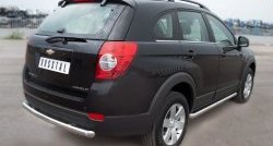 15 349 р. Одинарная защита заднего бампера из трубы диаметром 63 мм SLITKOFF  Chevrolet Captiva (2011-2013) 1-ый рестайлинг  с доставкой в г. Горно‑Алтайск. Увеличить фотографию 4