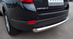 15 549 р. Одинарная защита заднего бампера из трубы диаметром 76 мм SLITKOFF  Chevrolet Captiva (2011-2013) 1-ый рестайлинг  с доставкой в г. Горно‑Алтайск. Увеличить фотографию 2