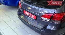 1 484 р. Накладка на задний бампер Souz-96 Chevrolet Cruze J305 хэтчбек дорестайлинг (2009-2012)  с доставкой в г. Горно‑Алтайск. Увеличить фотографию 2