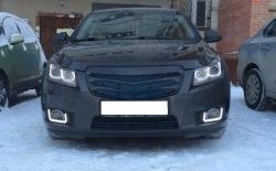 3 529 р. Радиаторная решётка (дорестайлинг) Sport v2 Chevrolet Cruze J300 седан рестайлинг (2012-2015) (Неокрашенная)  с доставкой в г. Горно‑Алтайск. Увеличить фотографию 3