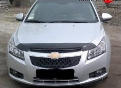 4 599 р. Дефлектор капота NovLine Chevrolet Cruze J305 хэтчбек дорестайлинг (2009-2012)  с доставкой в г. Горно‑Алтайск. Увеличить фотографию 1