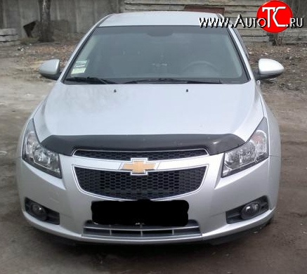 2 369 р. Дефлектор капота NovLine Chevrolet Cruze J300 седан дорестайлинг (2009-2012)  с доставкой в г. Горно‑Алтайск